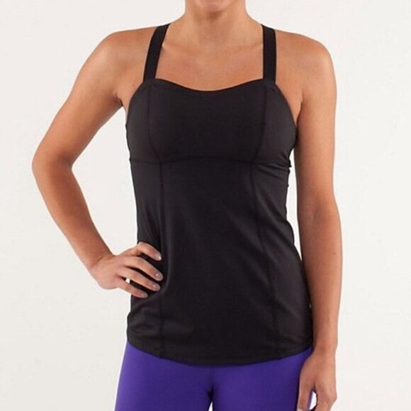 LULULEMON | Run: Catch Me Tank Top Black | Sz. 2 - Picture 1 of 10